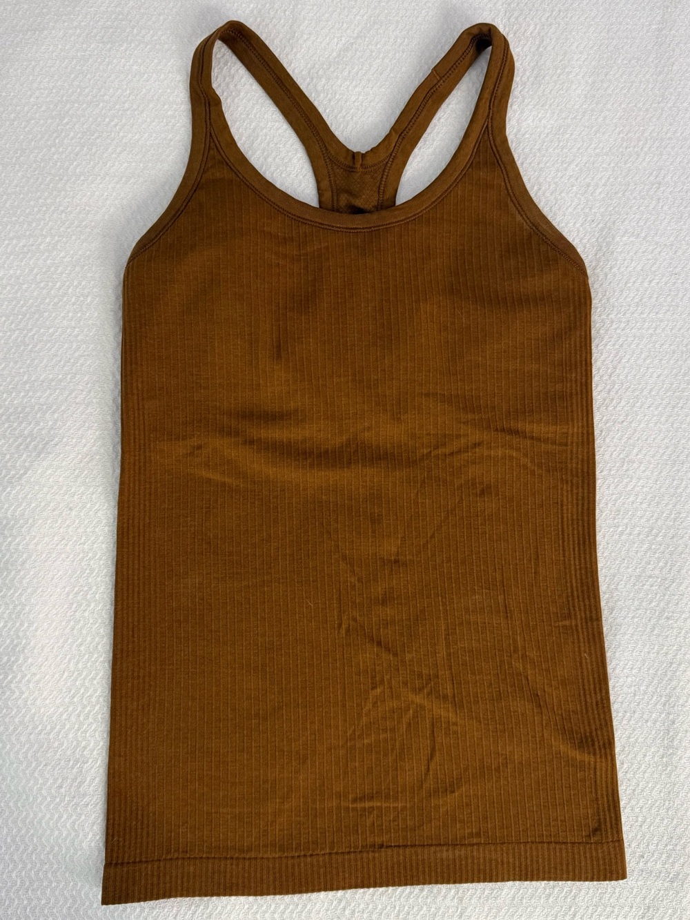 Lululemon Ribbed Racerback Tank Top, Brown - Picture 7 of 10